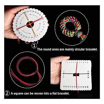 Amazon.com: Comidox 4Pcs Kumihimo Disk Braiding Wheel